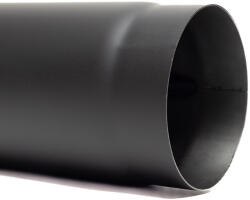  130 kandallócső fekete 25cm vastagfalú (1, 5mm)