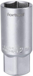 Fortum gyertyakulcs dugófej gumírozott 1/2" 21mm