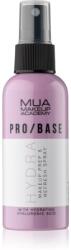 MUA Makeup Academy PRO/BASE Hydra smink fixáló spray arcra hialuronsavval 70 ml