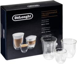 Delonghi Set 6 Pahare Mix Delonghi DLSC302 The Connoisseur Collection 2x90ml 2x270ml 2x330ml Sticla Termorezistenta Perete Dublu Transparent (DLSC302) Pahar