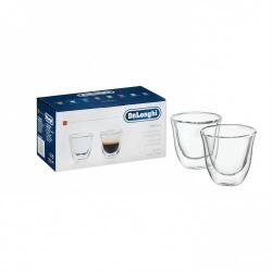 Delonghi Set 2 Pahare Esppresso Delonghi 5513214591 Sticla Dubla Termorezistenta Transparent (5513214591) Pahar
