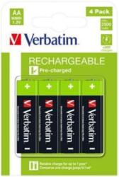 Verbatim Rechargeable tölthető ceruzaelem AA 4x2500 mAh (49517) (49517)