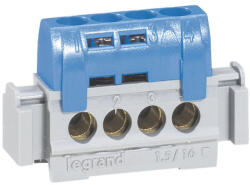 Legrand 4840 Lexic elosztókapocs IP2 4 nulla csatlakozás kék (004840)