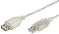 Vivanco Удължителен кабел Vivanco - 25414, USB-A/USB-A, 1.8 m, прозрачен (25414)