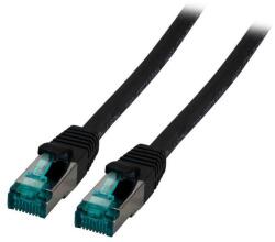 EFB-Elektronik RJ45 Patchkabel S/FTP, Cat. 6A, LSZH, 0, 15m, schwarz (MK6001.0, 15B) (MK6001.0,15B)