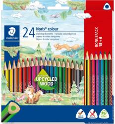 STAEDTLER Noris Colour Háromszögletű színes ceruza készlet (18+6 db / csomag) (187 C18P1) (187 C18P1)