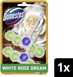 Domestos Aroma Lux WC frissítő blokk, White Rose Dream koncentrált illóolajokkal 2 × 50 g