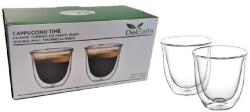 Del Caffe Set 2 Pahare Thermo Cu Pereti Dubli Del Caffe Cappuccino 240ml Transparent (CAPPUCCINO240)