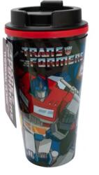 thumbsUp! Thumbs Up! Transformers Dupla Falú Utazó Termosz Bögre 450 ml - Fekete Mintás