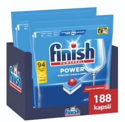 Finish Power All in 1 mosogatógép tabletta Lemon, 188 db