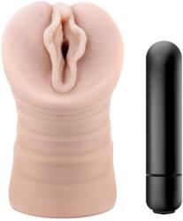 Blush Novelties Enlust Destini - vibrációs műpunci MI képekkel (natúr) - vagyaim