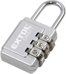 Extol Craft kombinációs zár háromjegyű kóddal, 26 × 55 mm (78112)