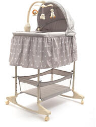 NEW BABY Multifunkcionális baba bölcső kiságy New Baby csillag szürke - pindurka
