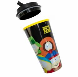 thumbsUp! Thumbs Up! South Park Dupla Falú Utazó Termosz Bögre 450 ml - Fekete Mintás