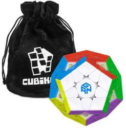 GANCube Megaminx Rubik logikai játék, kocka, mágneses, profi+ajándék Cubikon kockatartó szütyő (034)