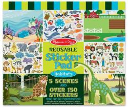 Melissa & Doug Újrahasználható matricakészlet - Élőhelyek (MD_14196)
