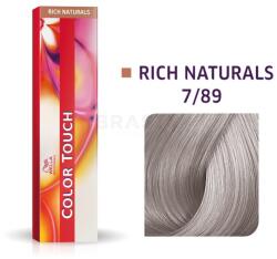 Wella Color Touch Rich Naturals professzionális demi-permanent hajszín többdimenziós hatással 7/89 60 ml