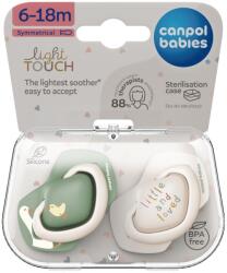 Canpol babies Canpol babies, Goose, suzeta din silicon, simetrica, 6-18 luni, 2 buc