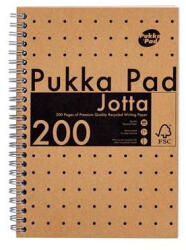 Pukka Pad Spirálfüzet, A5, vonalas, 100 lap, PUKKA PAD Jotta Kraft (9567-KRA) - patronbolt