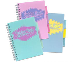 Pukka Pad Spirálfüzet, A5, vonalas, 100 lap, PUKKA PAD Pastel project book, vegyes szín (8631-PST)
