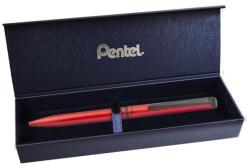 Pentel Rollertoll, 0, 35 mm, rotációs, matt piros tolltest, PENTEL "EnerGel BL-2507" kék (PENBL2507B) - jatekotthon
