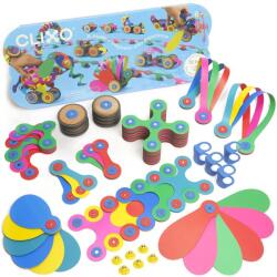 CLIXO Creatorul de roți CLIXO - set de construcție magnetic cu 72 de piese (MA8-WHCR-RB72)