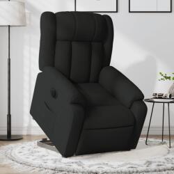 vidaXL elektromos felállást segítő fekete szövet dönthető fotel (3205342)