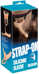 You2Toys - strap-on M - dildo gol cu curea - culoare natur (05339040000)