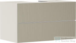 Hansgrohe XEVOLOS E 98x55 cm-es 2 fiókos fali szekrény pult nélkül, matt homok/texturált bronz 54191390 (54191390)