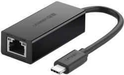 UGREEN 30287 USB-C / RJ45 Ethernet 10/100 Mbps external adapter fekete (UGR1787)