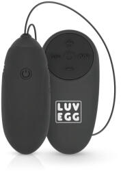 LUV EGG - носимо акумулаторно, безжично вибриращо яйце (черно) - lovesexshop