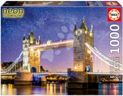 Educa Puzzle Tower Bridge London Neon Educa világító 1000 darabos és Fix ragasztó (19930)