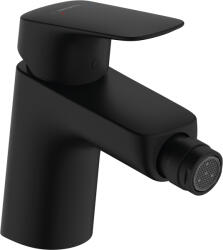 Hansgrohe Logis, karos bidé keverő 70 lefolyókészlettel húzóval, fekete matt, HAN-71204670 (HAN-71204670)