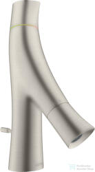 Hansgrohe AXOR STARCK ORGANIC 50 kétkaros mosdó csaptelep automata leeresztővel, rozsdamentes acél hatású 12014800 (12014800)