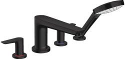 Hansgrohe Talis E, kádcsaptelep, 4 lyukú beépítés, fekete matt, 71748670 (HAN-71748670)