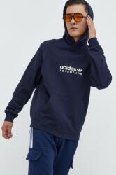 Adidas pamut melegítőfelső sötétkék, férfi, nyomott mintás - sötétkék S - answear - 20 990 Ft