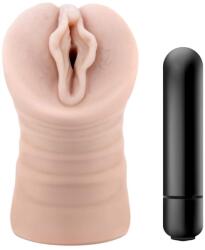 Blush Novelties Enlust Destini - vibrációs műpunci MI képekkel (natúr) - sexshopcenter