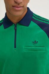 Adidas Кадифен суичър Velour Polo (JN5981)