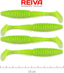 Reiva Zander Power Shad 10cm 4db/cs (Flash Chartreuse) (9901-142)