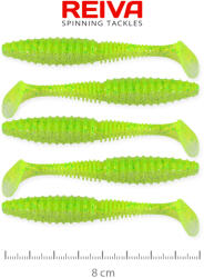 Reiva Zander Power Shad 8cm 5db/cs (Flash Chartreuse) (9901-842)