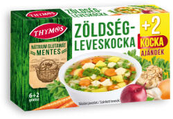 THYMOS Zöldség- leveskocka nátrium glutamát mentes 6+2db