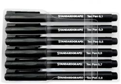 Grafikus toll szett Standardgraph - 6 db (grafikus tollak)