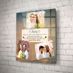 Art Gift Decor Стъклено АРТ пано с 3 снимки - Вечността е наша