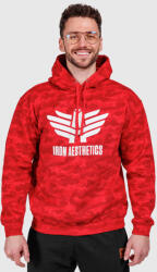 Iron Aesthetics Férfi pulóver Iron Aesthetics Camo, piros: M Piros