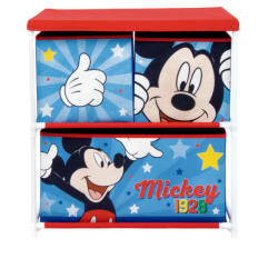  Disney Mickey Star játéktároló állvány 3 rekeszes 53x30x60 cm (ADX14918WD)