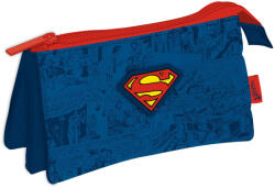  Superman Comic 3 rekeszes tolltartó 21 cm (ADX16482SU) - szukits