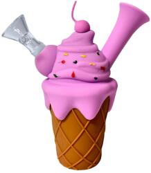 Urban Crew Pipa silicon/sticla Urban Crew cu apa Ice Cream purple 14cm