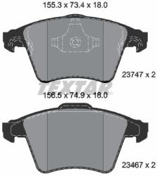 TEXTAR set placute frana, frana disc TEXTAR 2374701 - centralcar