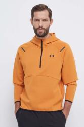 Under Armour edzős pulóver Unstoppable narancssárga, sima, kapucnis - narancssárga XL