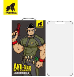 Type Gorilla Apple iPhone 13/13 Pro TG ESD Anti-Glare 2.5D Full Üvegfólia - Fekete